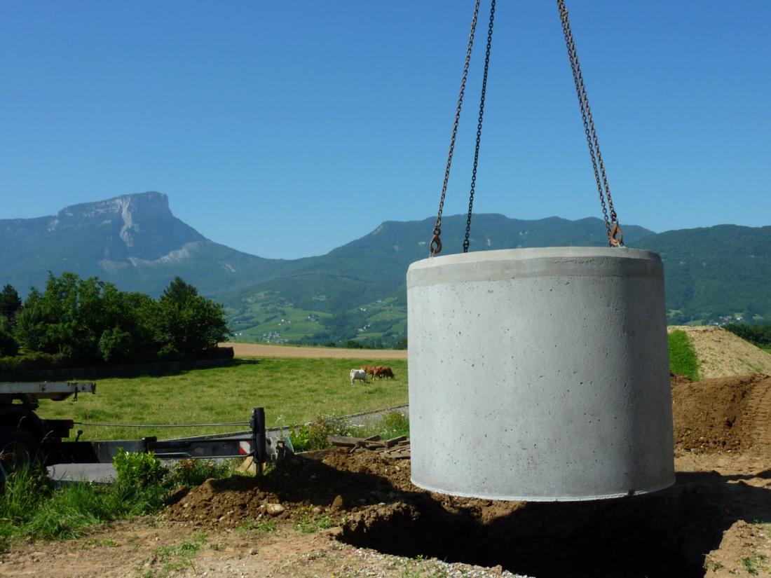 cuve de stockage de l'eau de pluie